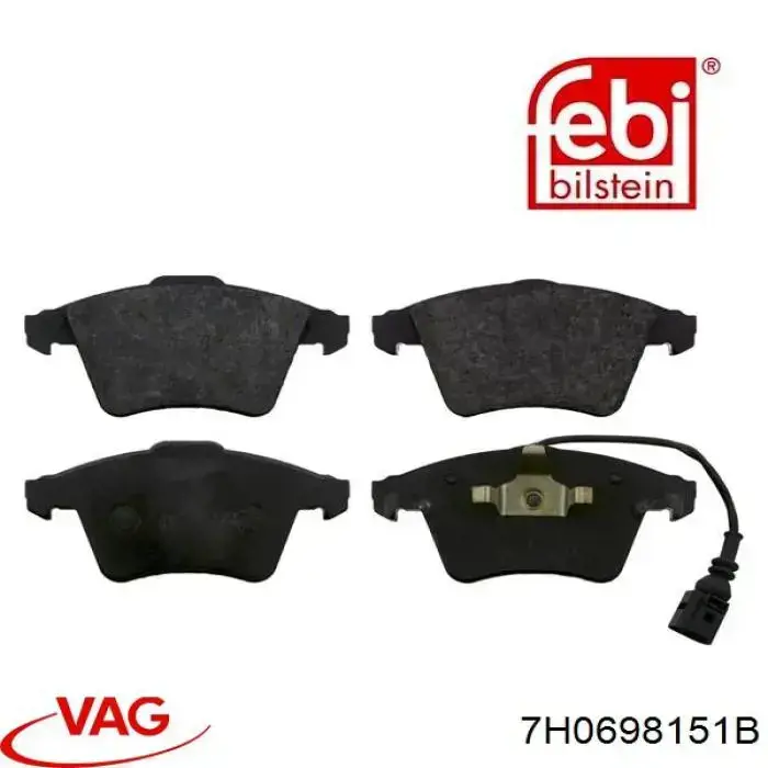 Гальмівні колодки VAG 7H0698151B ціна, від 29.00 USD
