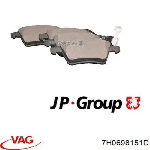 Купити 7H0698151D VAG Колодки гальмівні передні, дискові