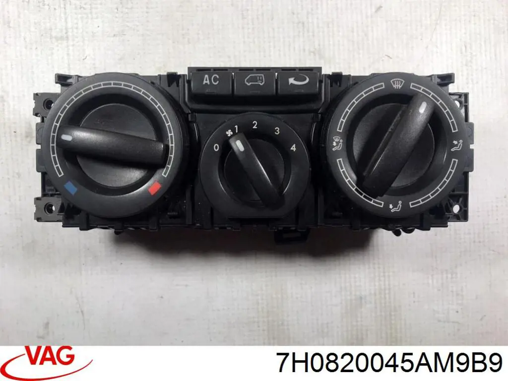 Механізм управління кондиціонером на Volkswagen Transporter T5 7HB, 7HJ, 7EB, 7EJ