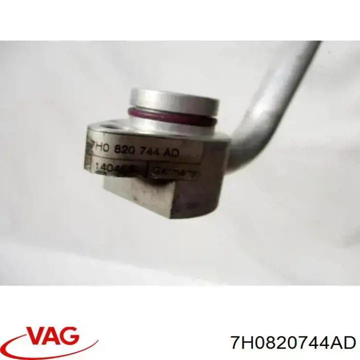 Купити 7H0820744AD VAG Шланг кондиціонера, від заднього випарювача до компресора