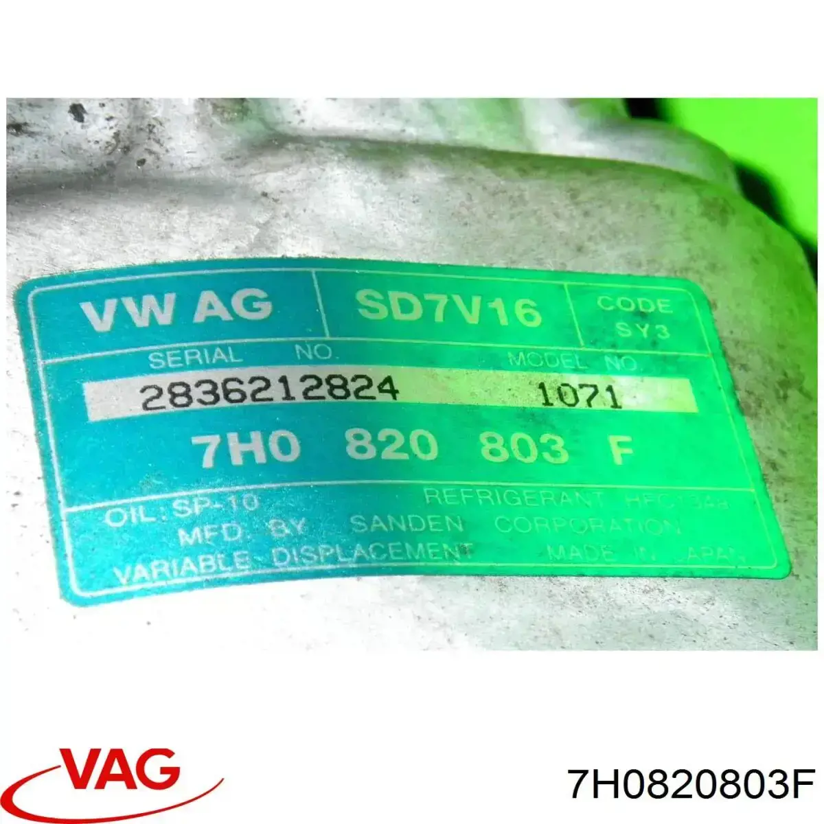 7H0820803F VAG Компресор холодоагенту