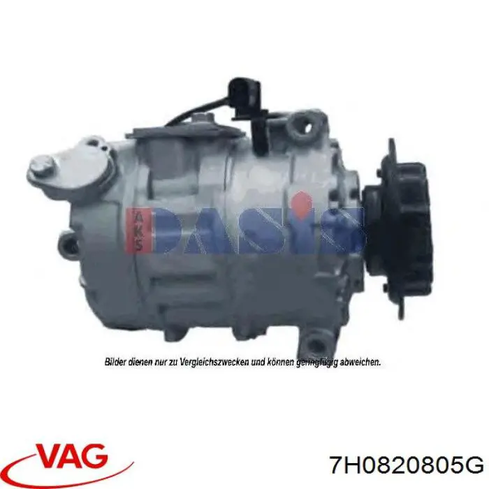 Компресор системи кондиціювання VAG 7H0820805G ціна, від 202.37 USD