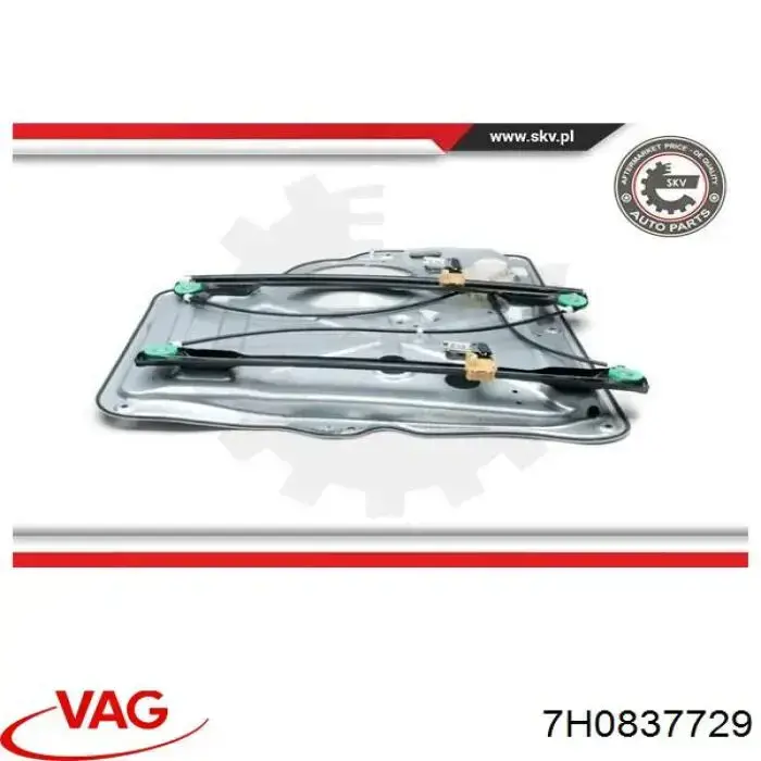 Купити 7H0837729BA VAG Механізм стеклопідйомника водійських дверей