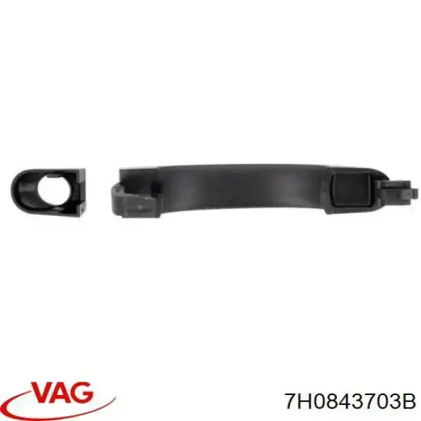 Ручка двері бічної/зсувної зовнішня Autotechteile 3837050 ціна, від 8.88 USD