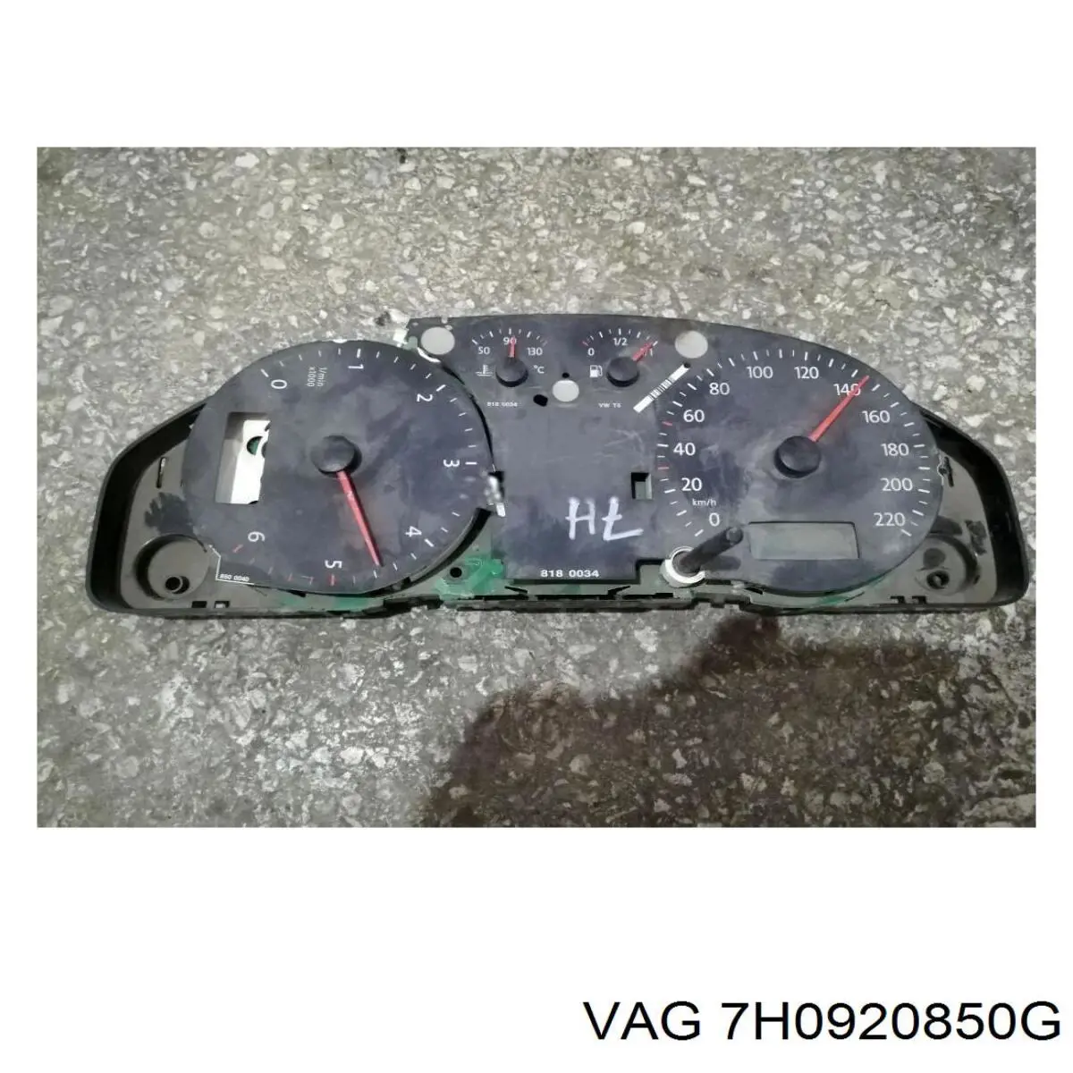 7H0920850G VAG Щиток приладів додатковий