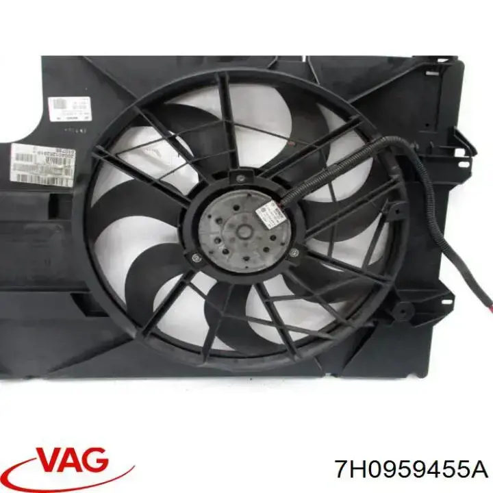 7H0959455A VAG електровентилятор охолодження в зборі (двигун + крильчатка)