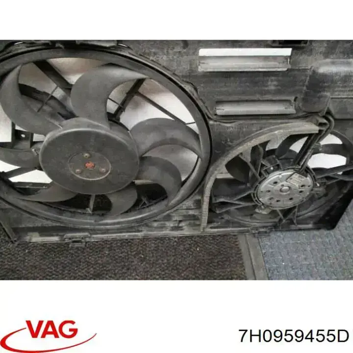 Купити 7H0959455D VAG Електровентилятор охолодження в зборі (двигун + крильчатка)