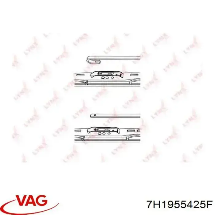 Щітка-двірник лобового скла, водійська Mercedes A2038200145 ціна, від 4.84 USD