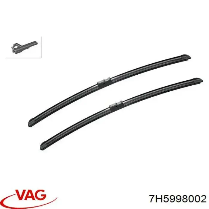 Щітка-двірник лобового скла, комплект з 2-х шт. VAG 7H5998002 ціна, від 38.33 USD