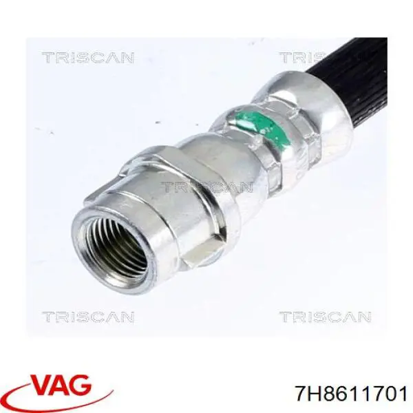 Шланг гальмівний передній VAG 7H8611701 ціна, від 11.33 USD