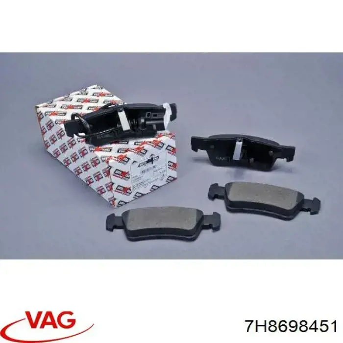 Задні гальмівні колодки VAG 7H8698451 ціна, від 21.09 USD