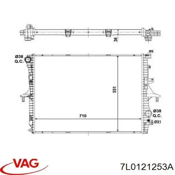 Купити 1026954SX Stellox Радіатор двигуна