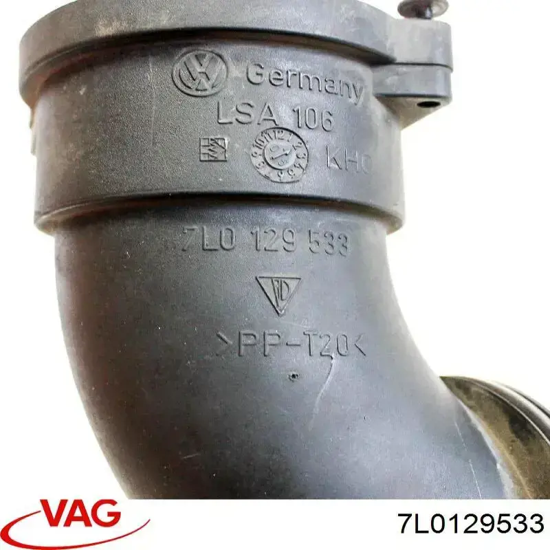 Патрубок повітряний, вихід повітряного фільтра VAG 7L0129533 ціна, від 12.67 USD