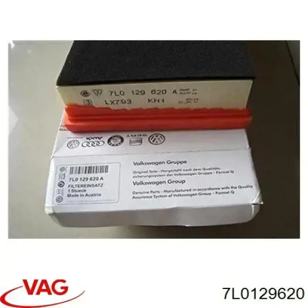 Повітряний фільтр 7L0129620 VAG