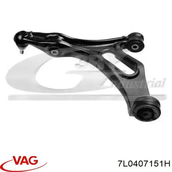 Важіль передньої підвіски нижній, лівий 7L0407151H VAG