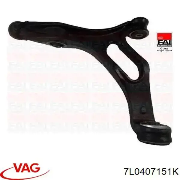 Важіль передній лівий VAG 7L0407151K ціна, від 212.33 USD