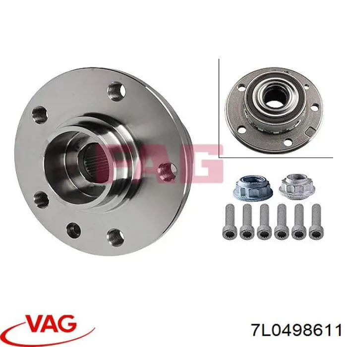 7L0498611 VAG Маточина (передня)