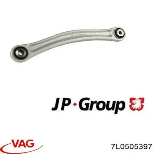 Важіль задньої підвіски верхній, лівий 7L0505397 VAG