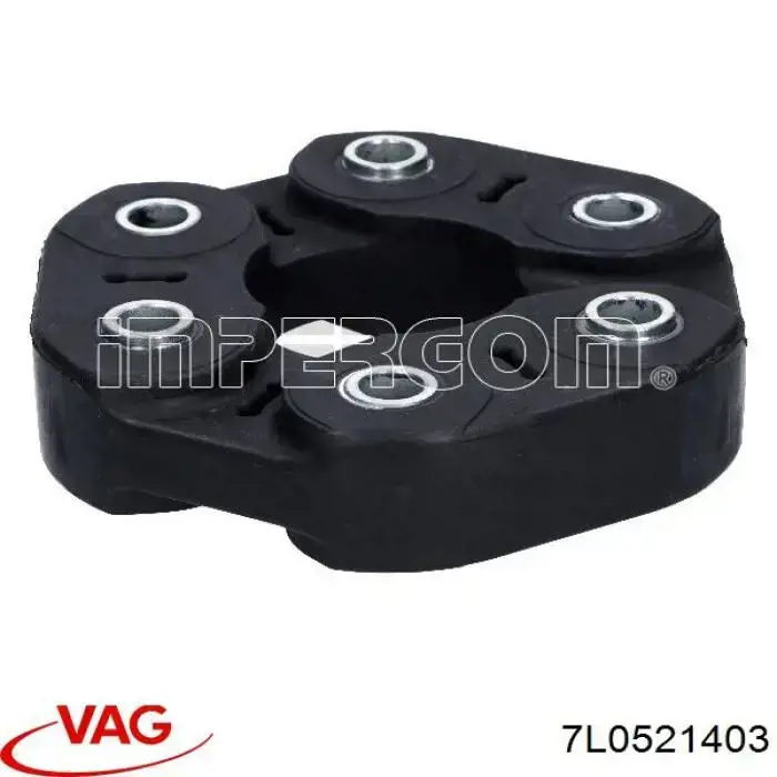 7L0521403 VAG Гумова пружна муфта кардана передня