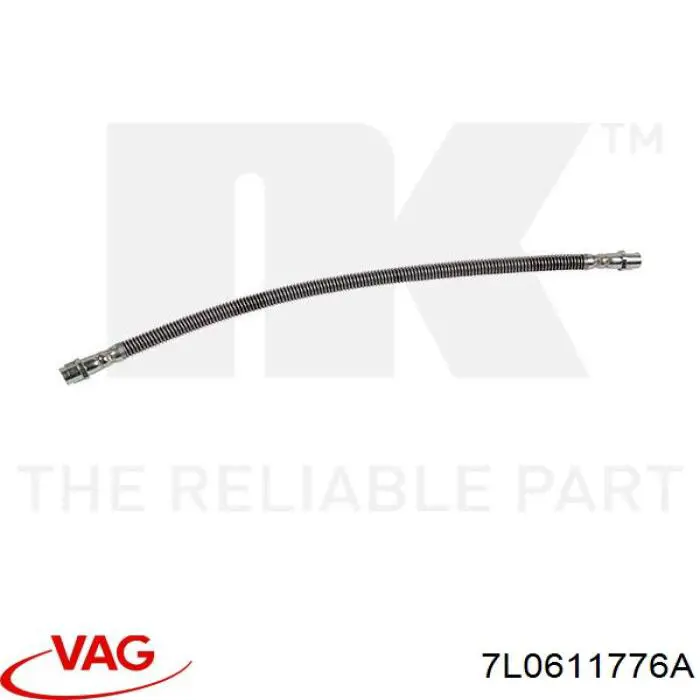 Шланг гальмівний задній 7L0611776A VAG