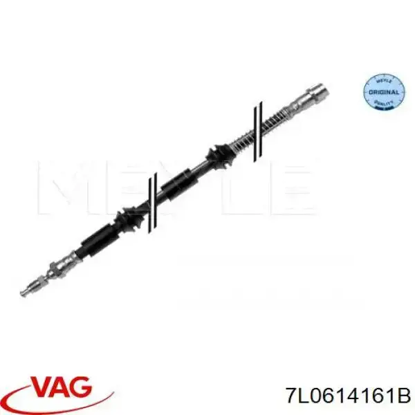 Трубка гальмівна передня ліва VAG 7P6614161 ціна, від 17.78 USD