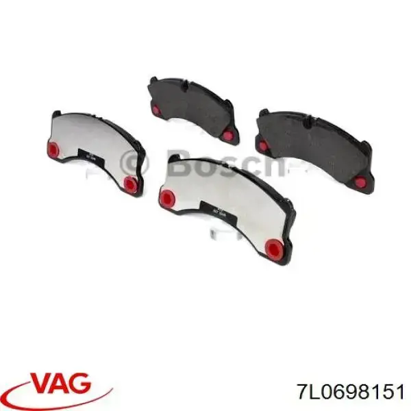 Гальмівні колодки VAG 7L0698151 ціна, від 51.43 USD