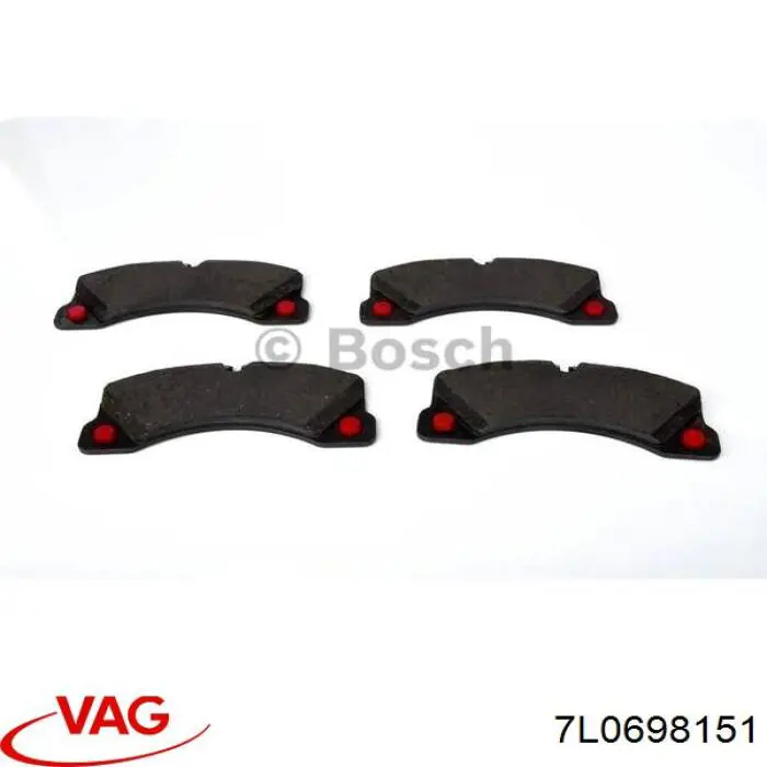 Купити 7L0698151 VAG Колодки гальмівні передні, дискові