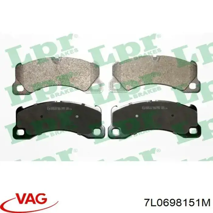 Гальмівні колодки VAG 7L0698151M ціна, від 120.64 USD