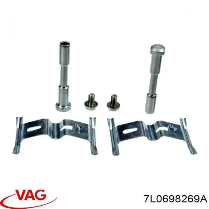 7L0698269A VAG Комплект пружинок кріплення дискових колодок, передніх