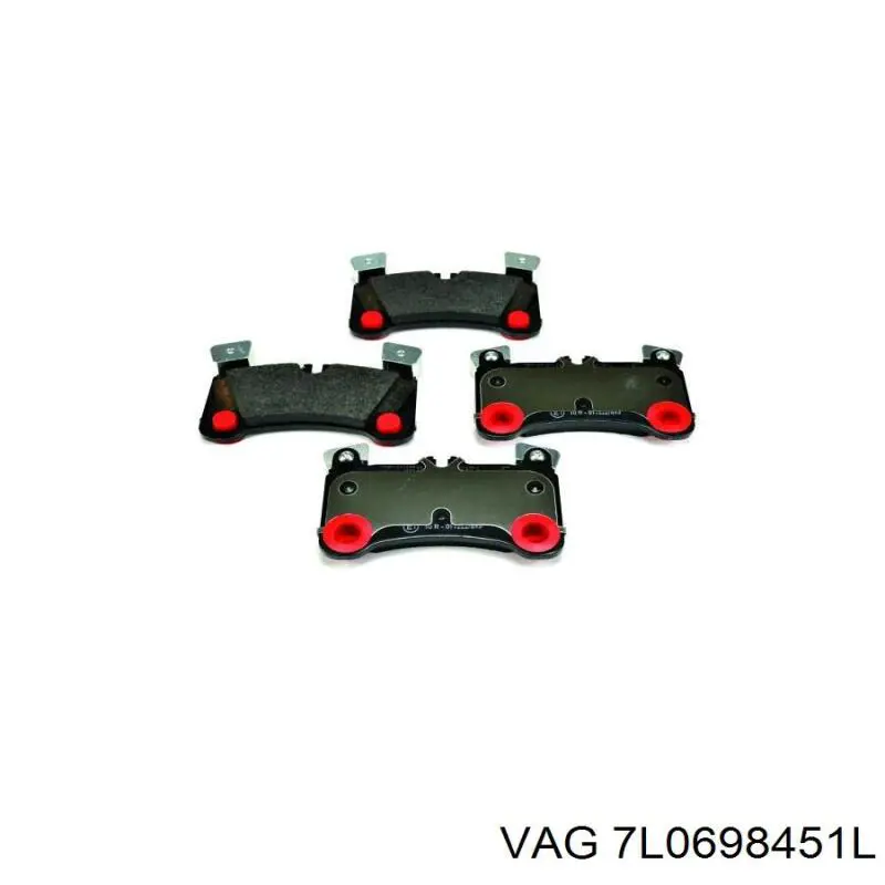 Купити 7L0698451L VAG Задні колодки