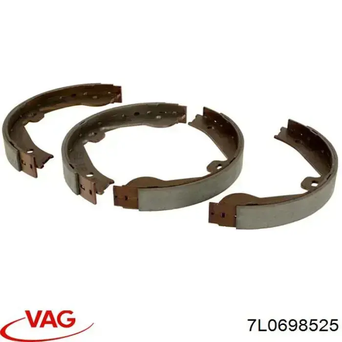 7L0698525 VAG Гальмівні колодки ручника