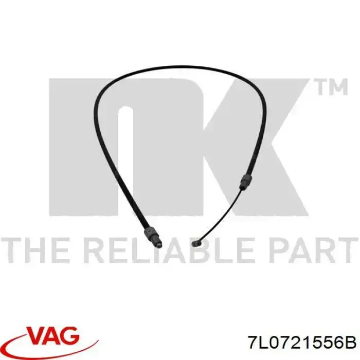 Трос стоянкового гальма передній VAG 7L0721556B ціна, від 3.85 USD