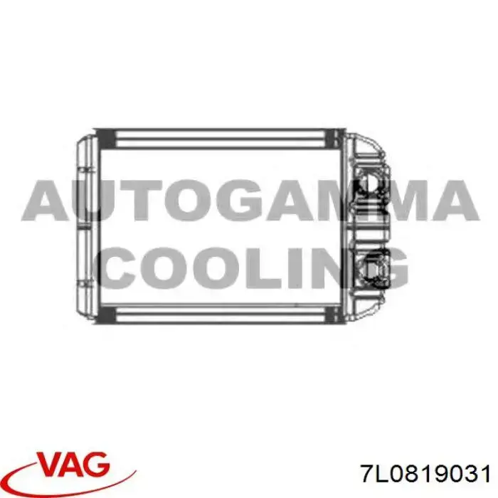 Радіатор пічки 7L0819031 VAG