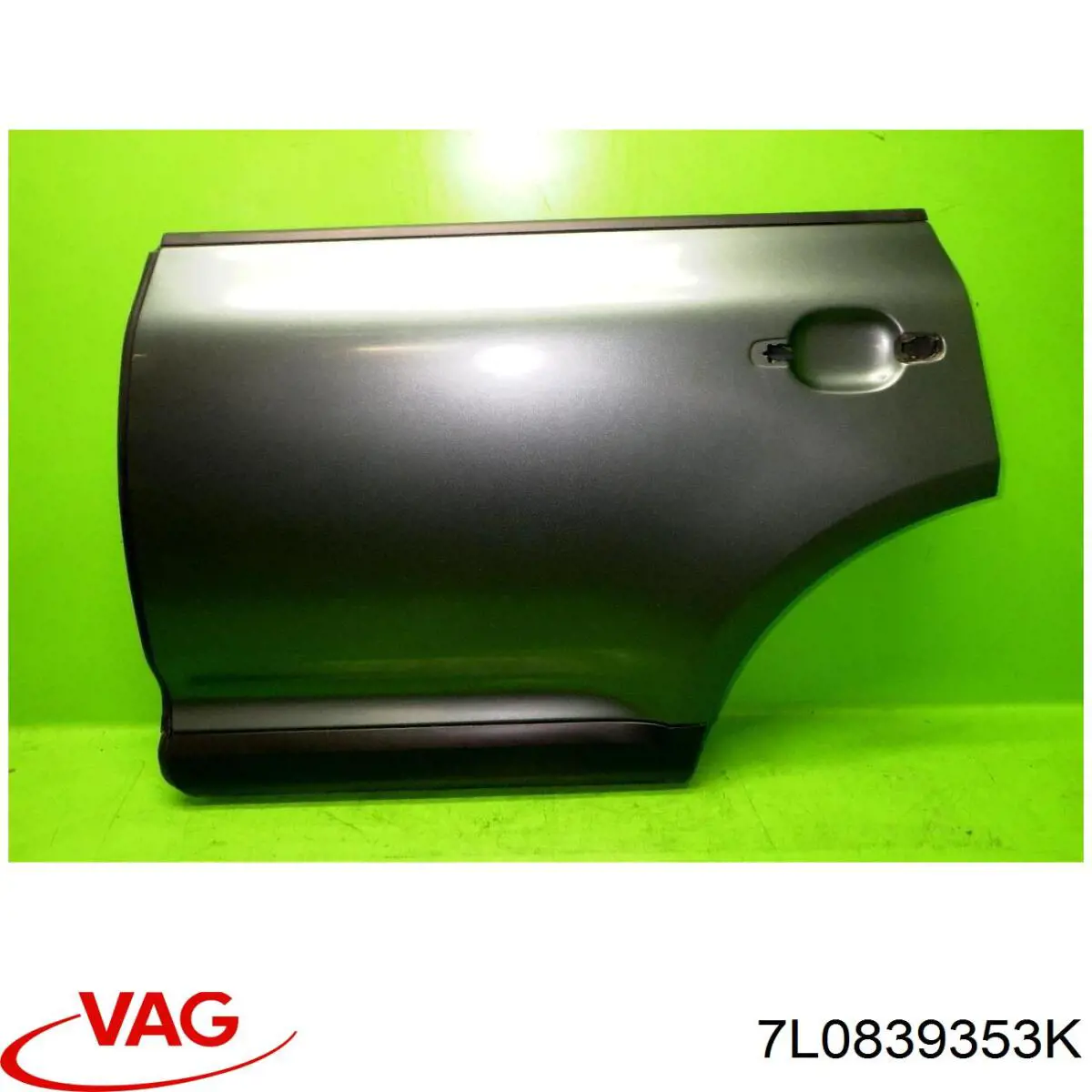 7L0839353K VAG Рама скла лівих задніх дверей