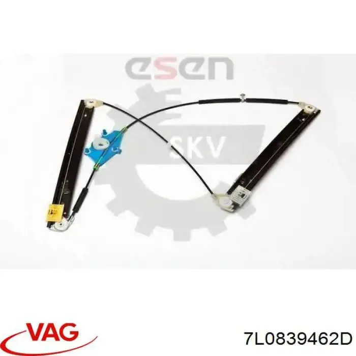 7L0839462D VAG Механізм стеклопод'емника двері задньої, правої