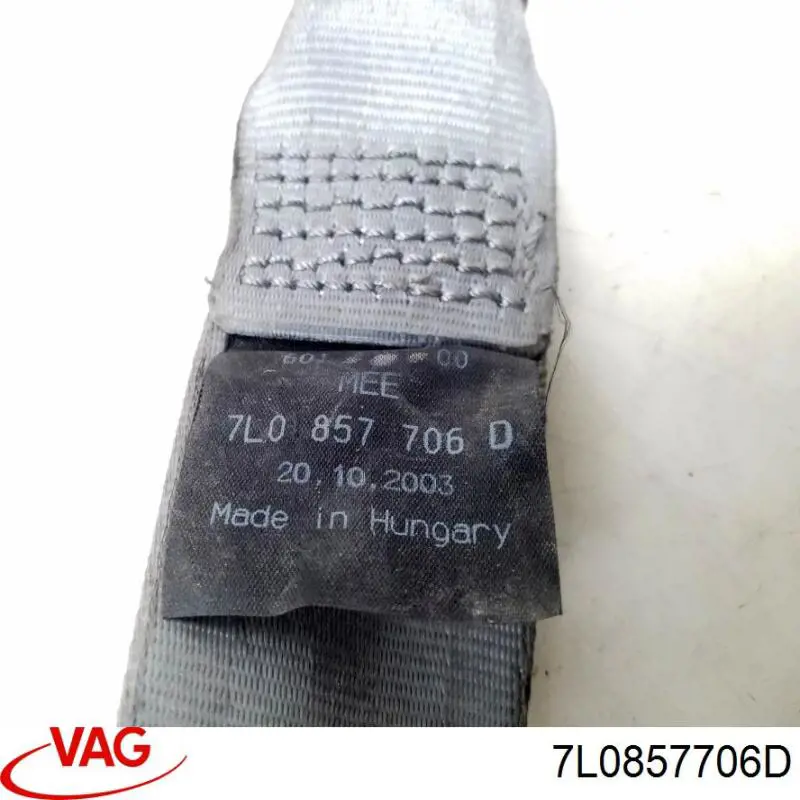 Пасок безпеки передній правий VAG 7L0857706D ціна, від 25.34 USD