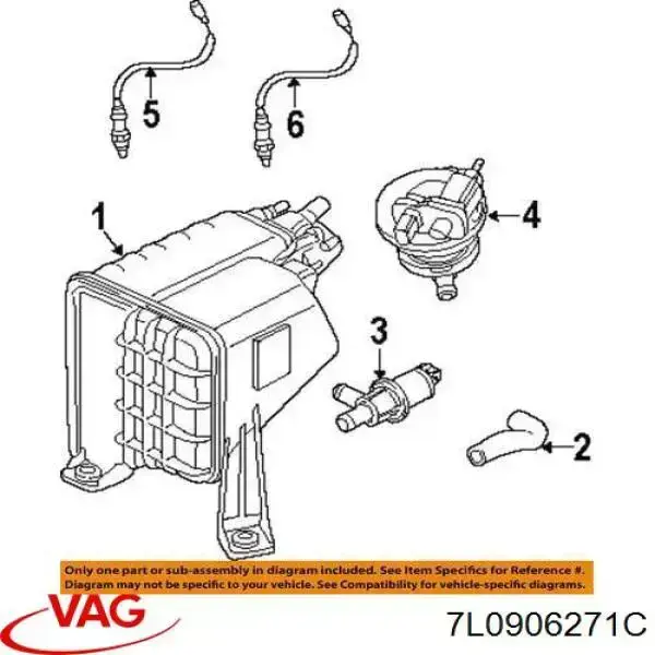 7L0906271C VAG Насос діагностики течі в баку