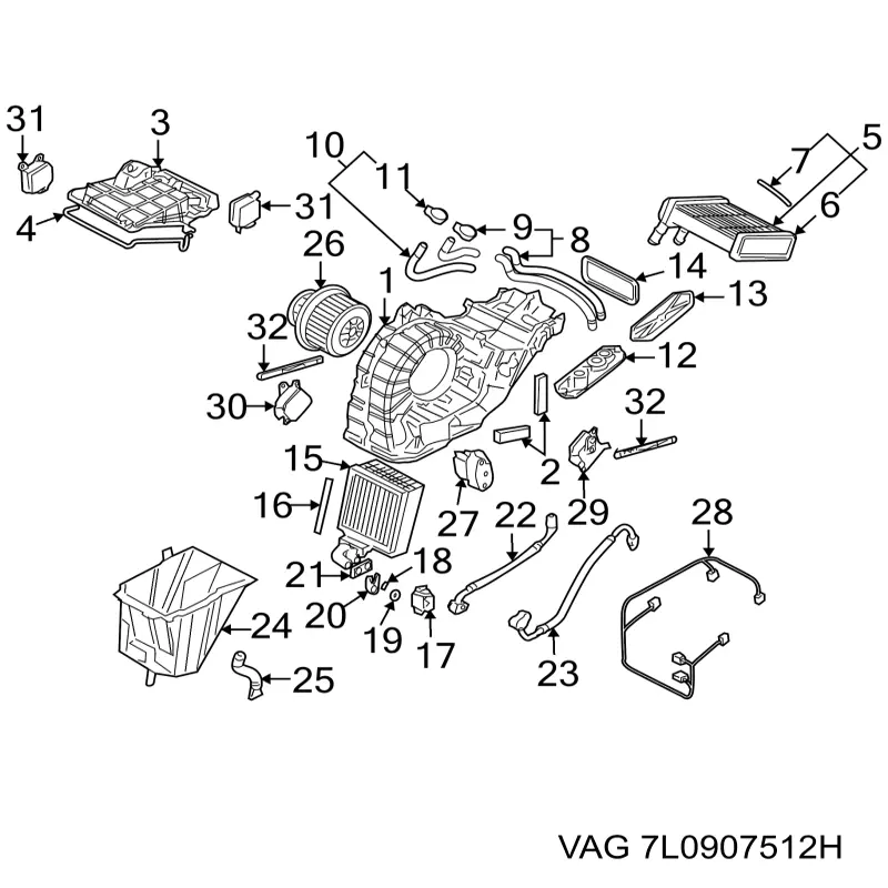  VAG 7L0907512H ціна, від 6.35 USD