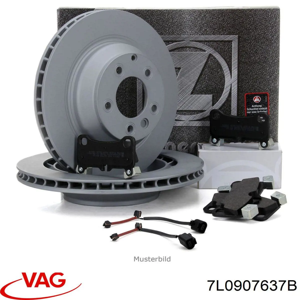 Купити 7L0907637B VAG Датчик зносу гальмівних колодок, задній
