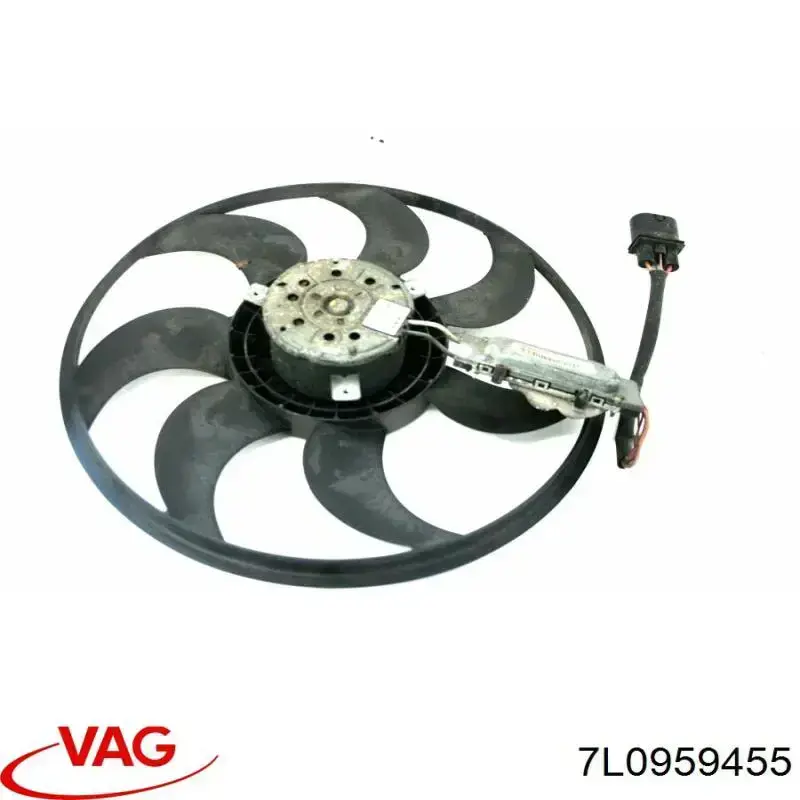 Купити 7L0959455 VAG Електровентилятор охолодження в зборі (двигун + крильчатка), лівий