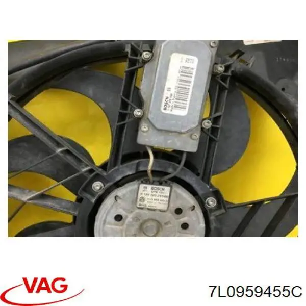 Вентилятор системи охолодження лівий Vika 99591409101 ціна, від 76.27 USD