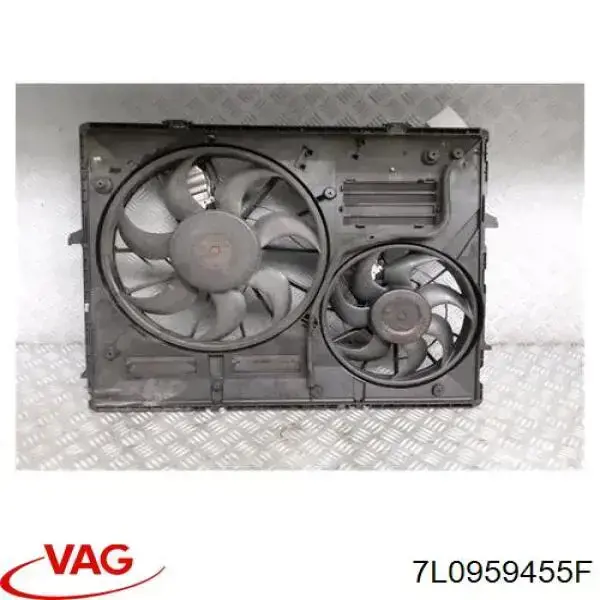 Вентилятор системи охолодження лівий VAG 7L0959455F ціна, від 56.31 USD