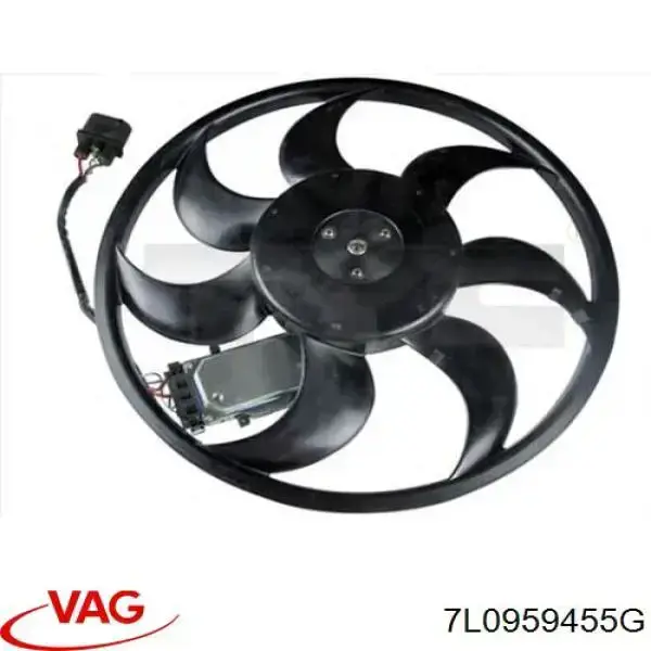 7L0959455G VAG Вентилятор системи охолодження правий