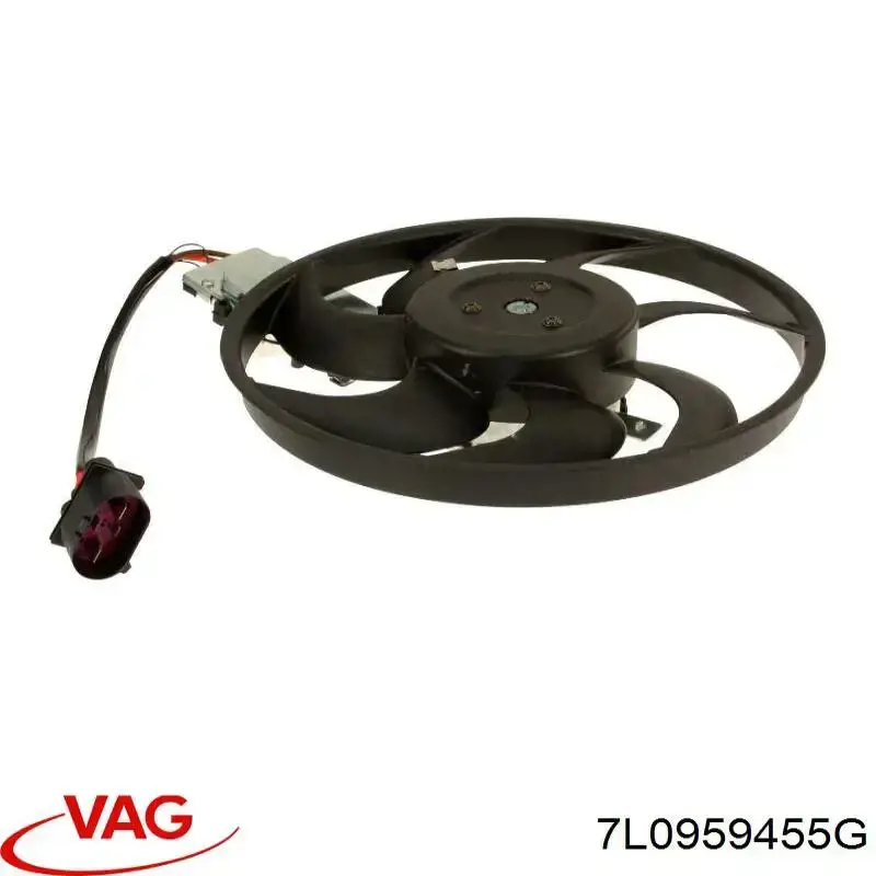 Купити 7L0959455G VAG Електровентилятор охолодження в зборі (двигун + крильчатка), правий