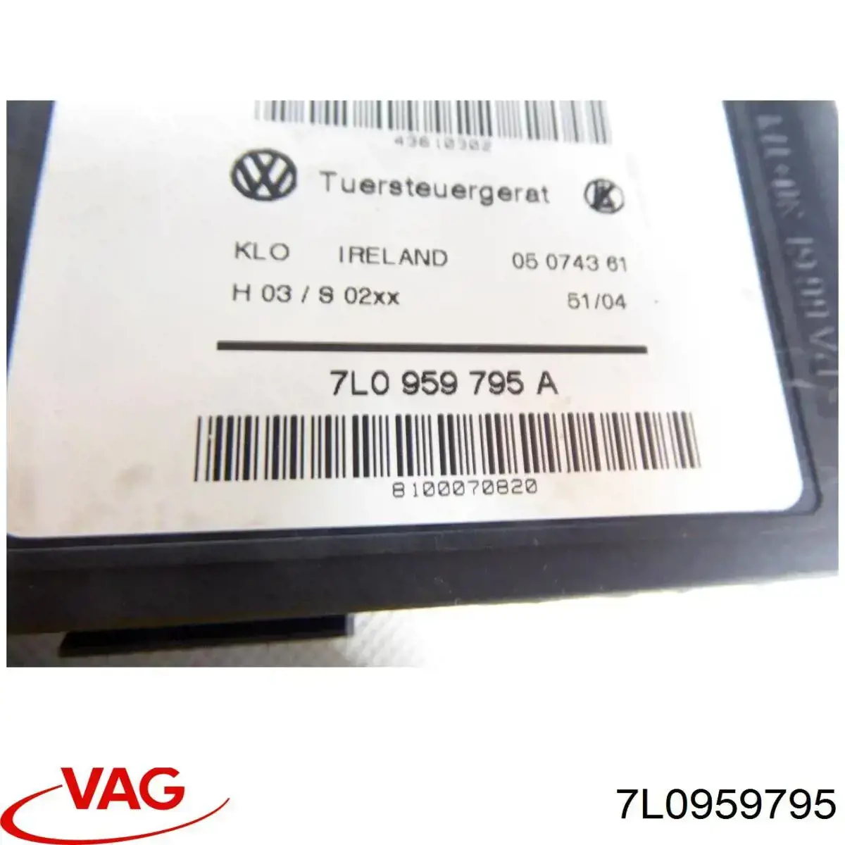 Купити 7L0959795 VAG Двигун стеклопод'емника двері задньої, лівої