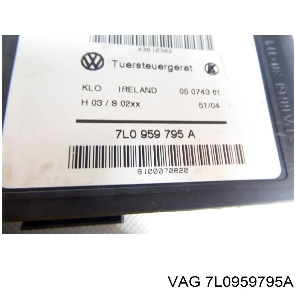 7L0959795A VAG 