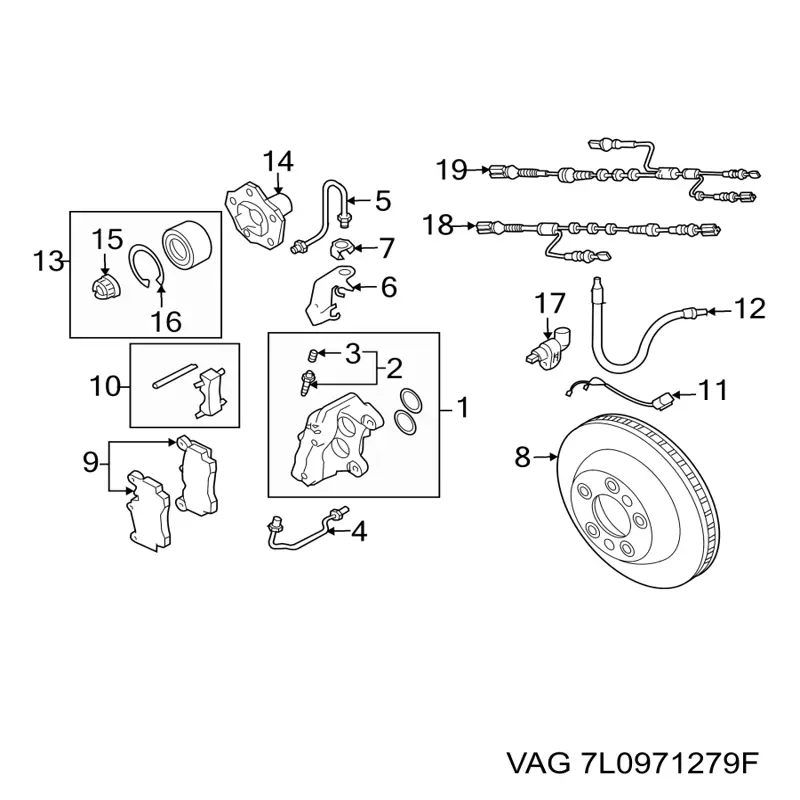  VAG 7L0971279F ціна, від 18.28 USD
