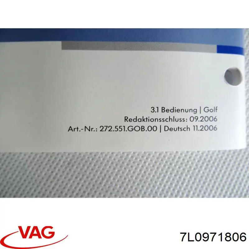  VAG 7L0971806 ціна, від 1.90 USD