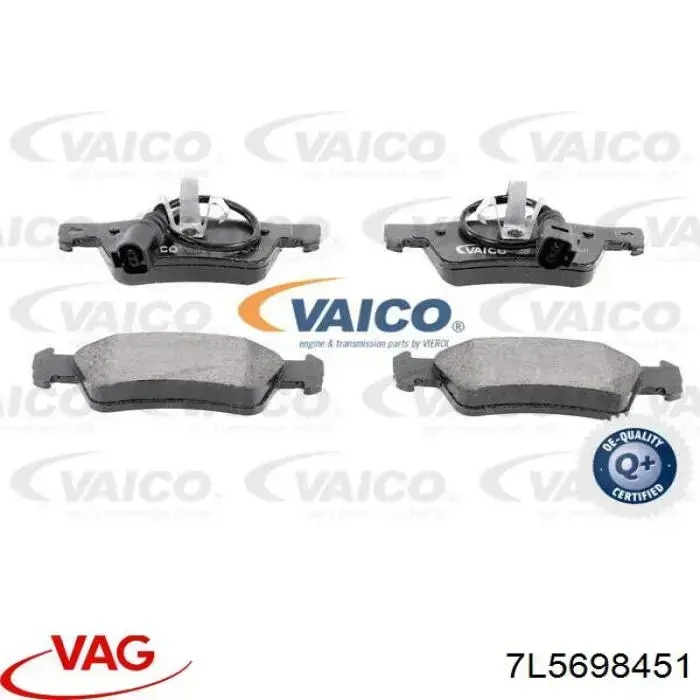 Задні гальмівні колодки VAG 7L5698451 ціна, від 85.19 USD