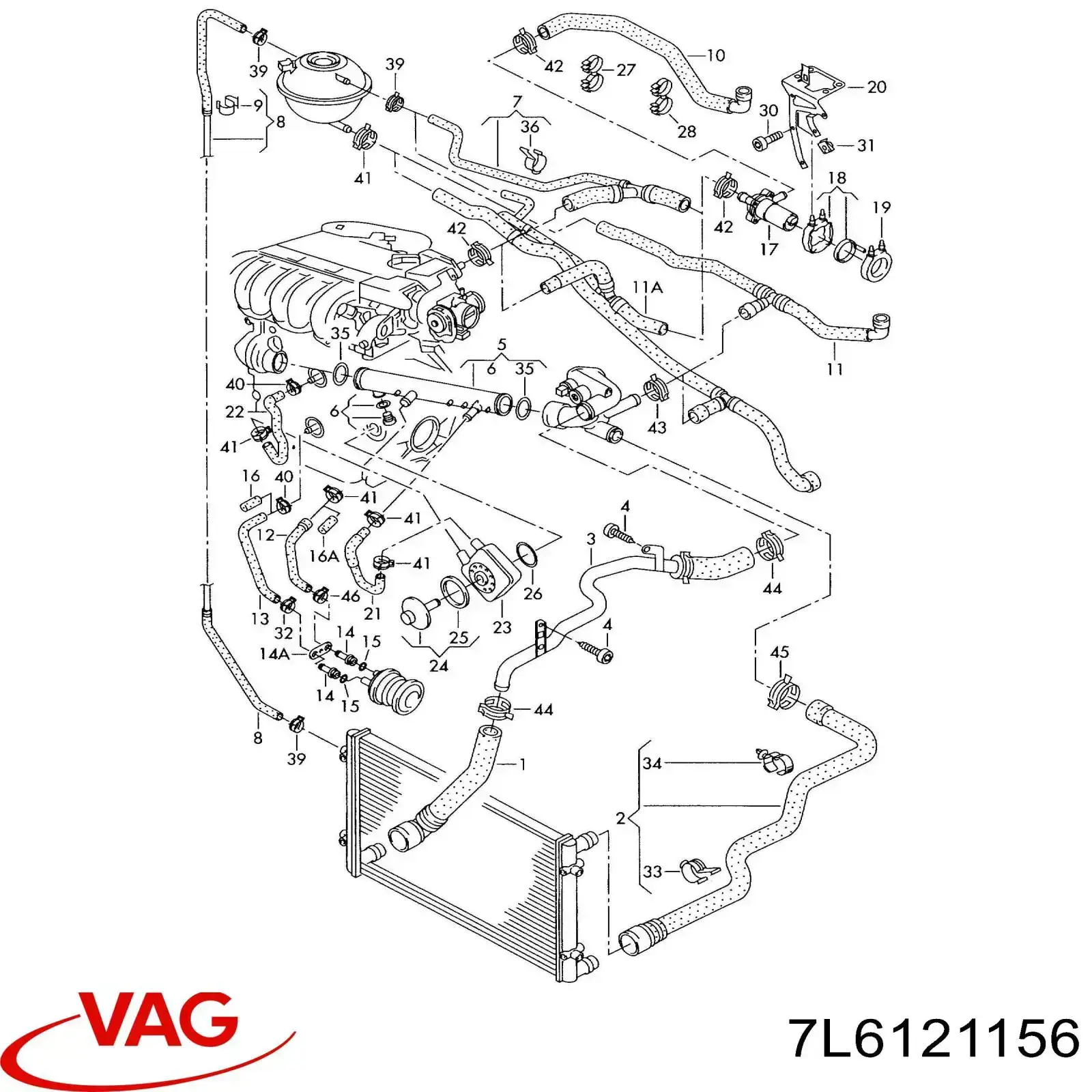  VAG 7L6121156 ціна, від 43.07 USD